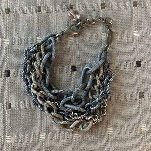 sabika classics volume 4 multi strand chain bracelet Gray